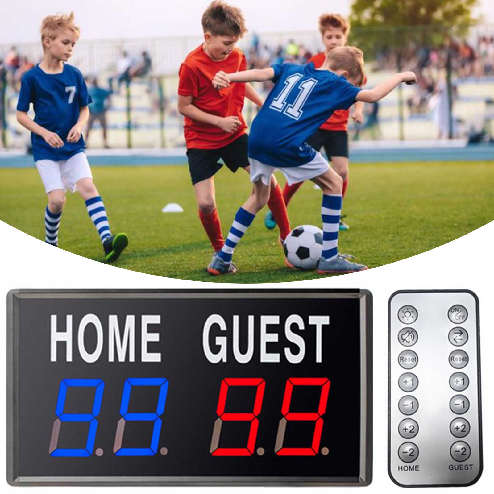 Badminton Score Counter - 4-Digit LED Electronic Score Keepers Scoreboard