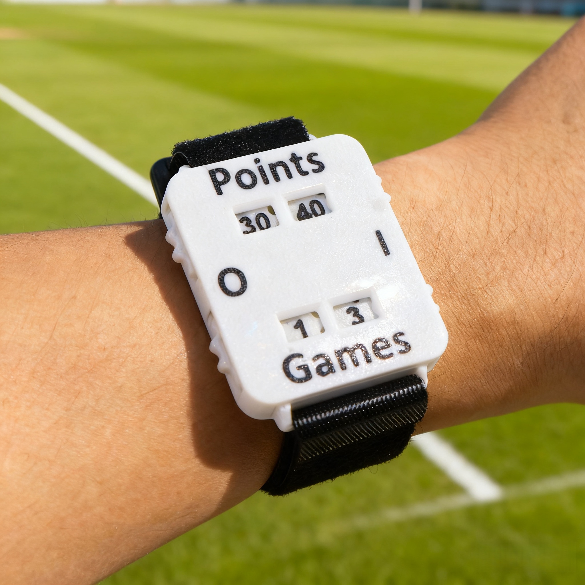 Badminton Score - Portable Cricket/Tennis/Padel Wrist Score Counter Adjustable