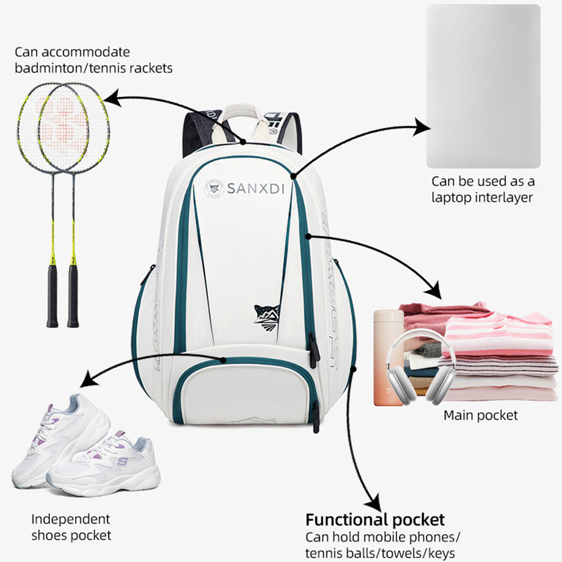 Badminton Tennis Racket Backpa - Badminton Xxl recension och pris