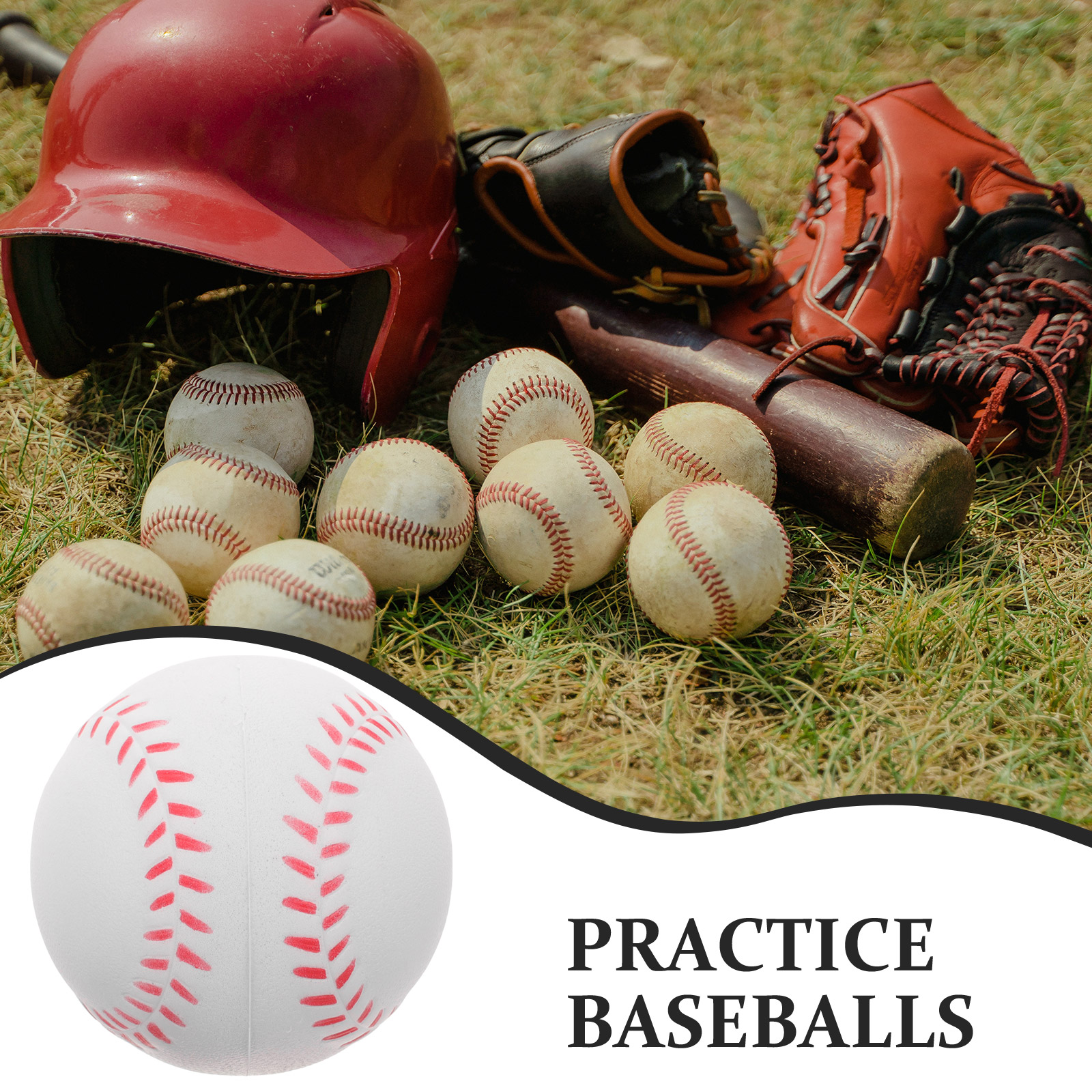 6Pcs Sponge Training Baseball  - Badminton Junior recension och pris