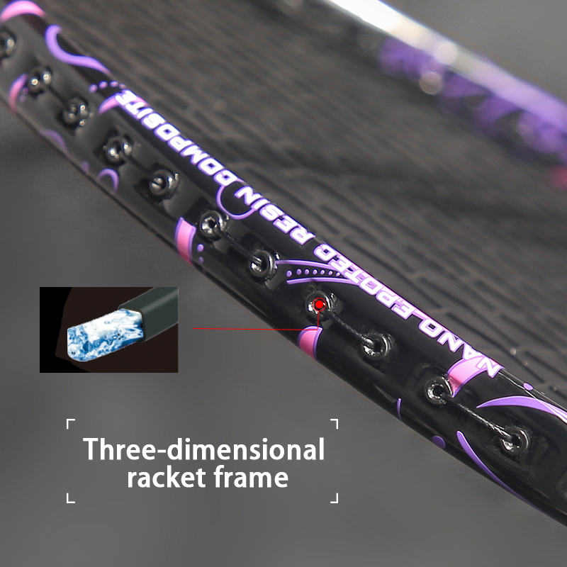 New Style V-shape 100% Carbon  - Badminton Raket recension och pris