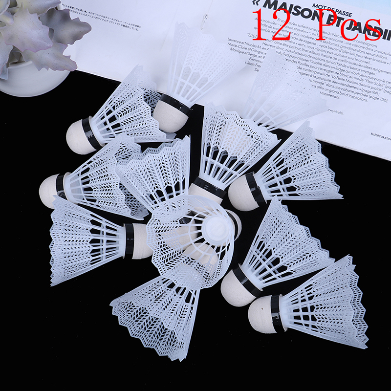12Pcs Plastic Badminton Shuttl - Badminton Nylon Shuttlecock recension och pris