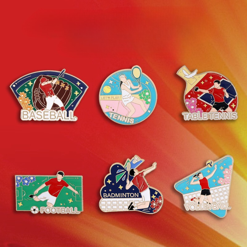 Sports Enthusiast Badge Pin fo - Badminton Icon recension och pris