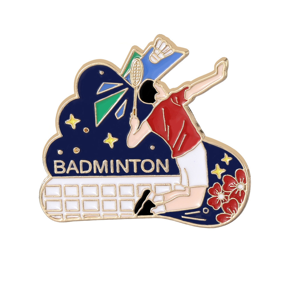 Sports Enthusiast Badge Pin fo - Badminton Icon recension och pris