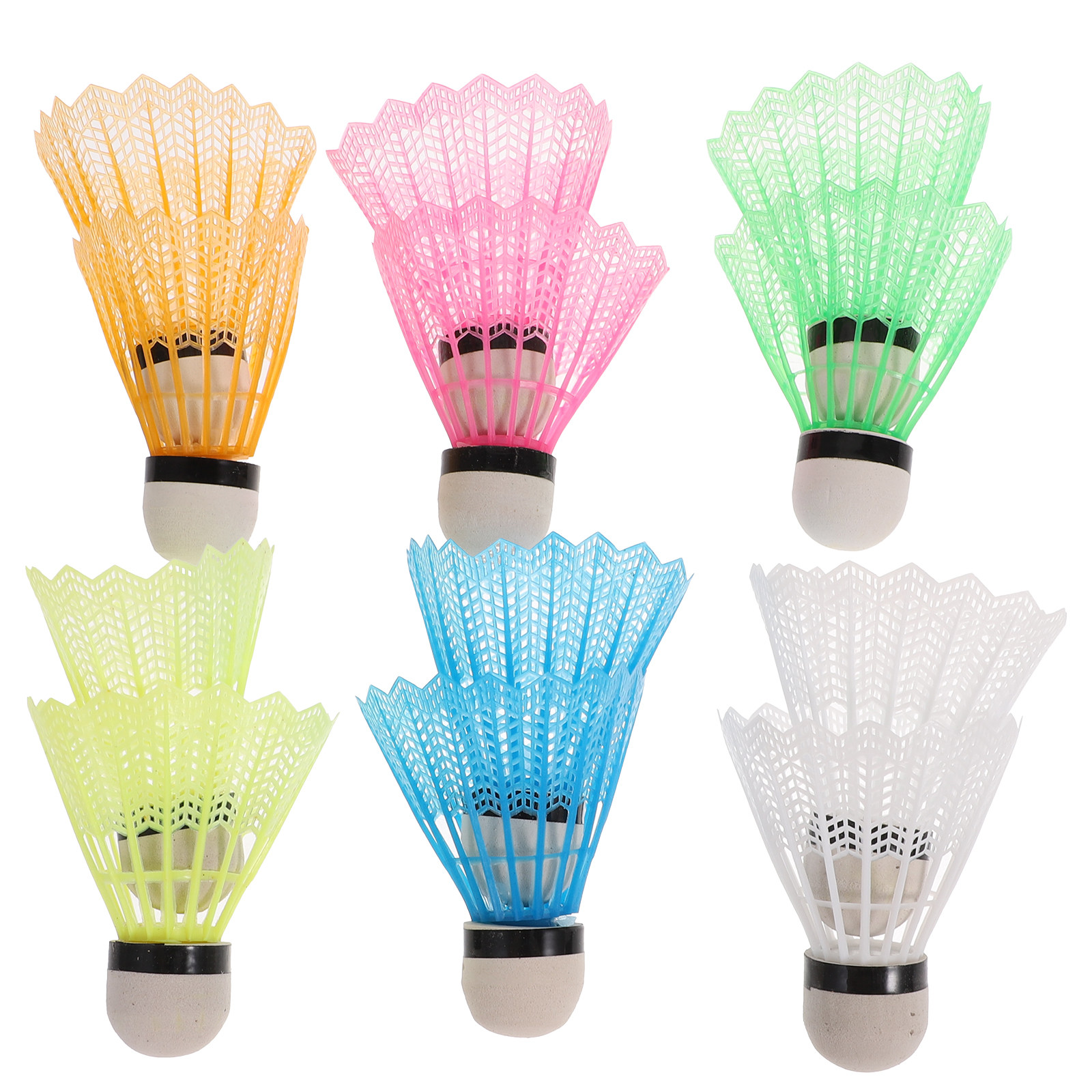 12Pcs Plastic Badminton Shuttl - Badminton Nylon Shuttlecock recension och pris