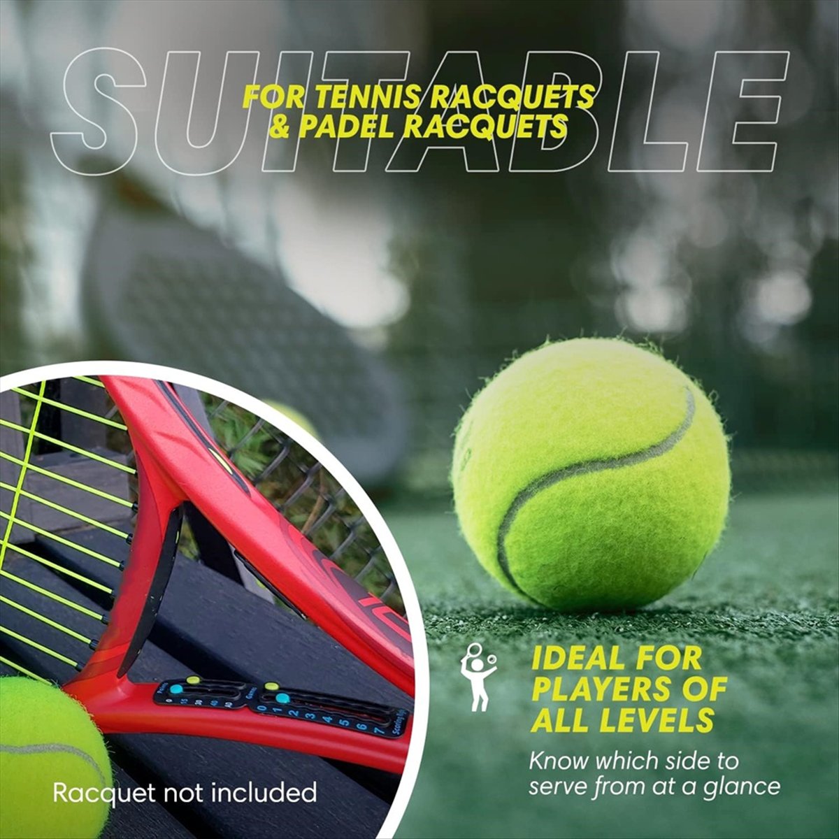 DTDT hot-Tennis Racket and Pad - Badminton Score recension och pris