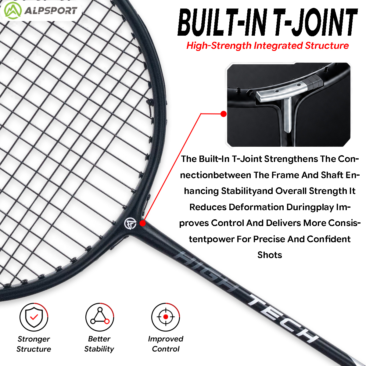 ALPSPORT RR 2Pcs Badminton Rac - Badminton Raket recension och pris