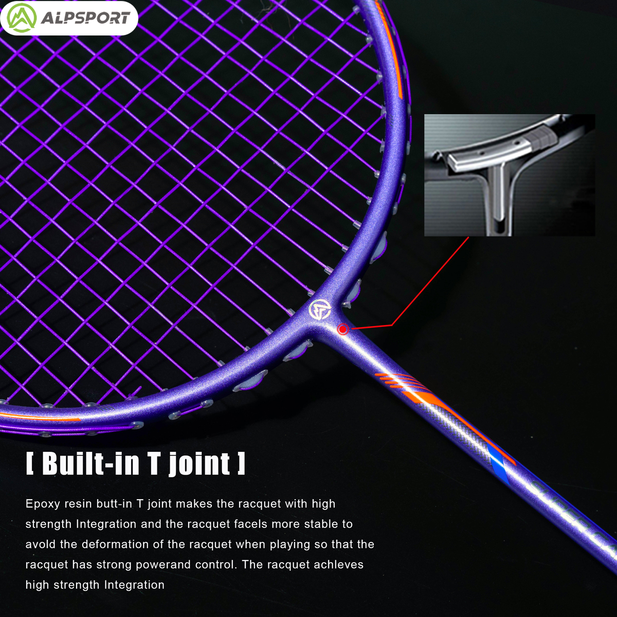 Alp GJ 10U Ultralight 52g T800 - Badminton Raket recension och pris