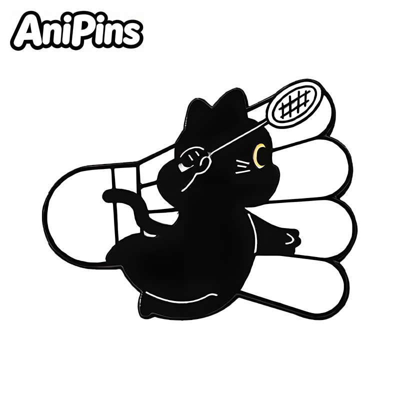 AniPins Funny Sports Cat Pins  - Badminton Icon recension och pris