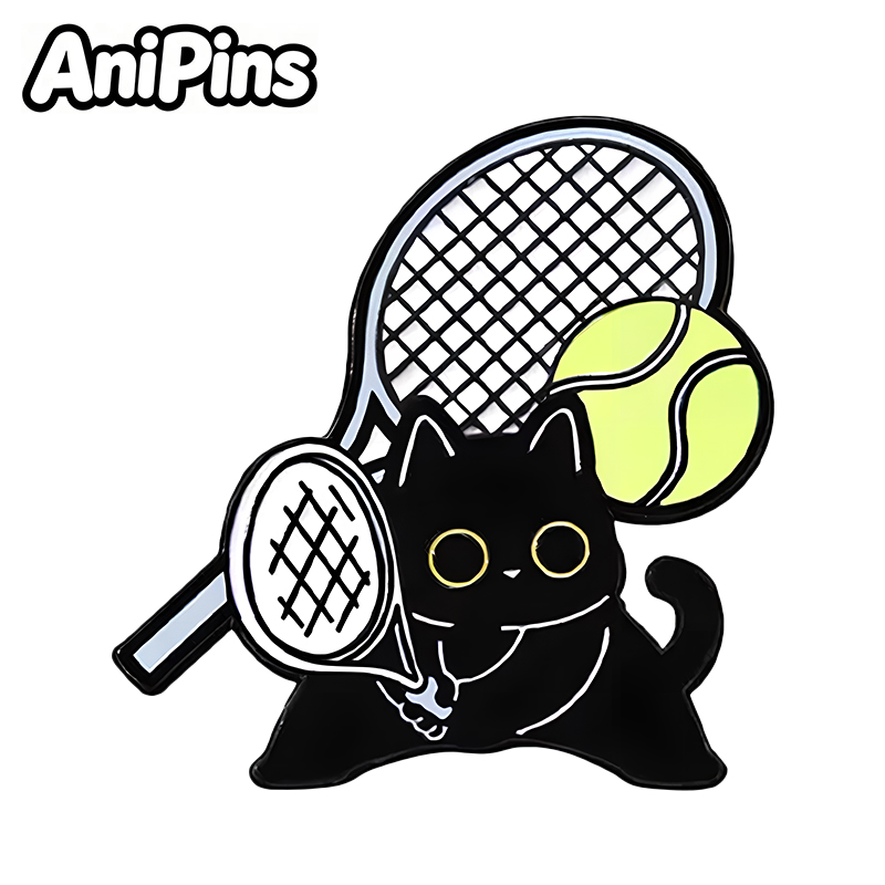 AniPins Funny Sports Cat Pins  - Badminton Icon recension och pris