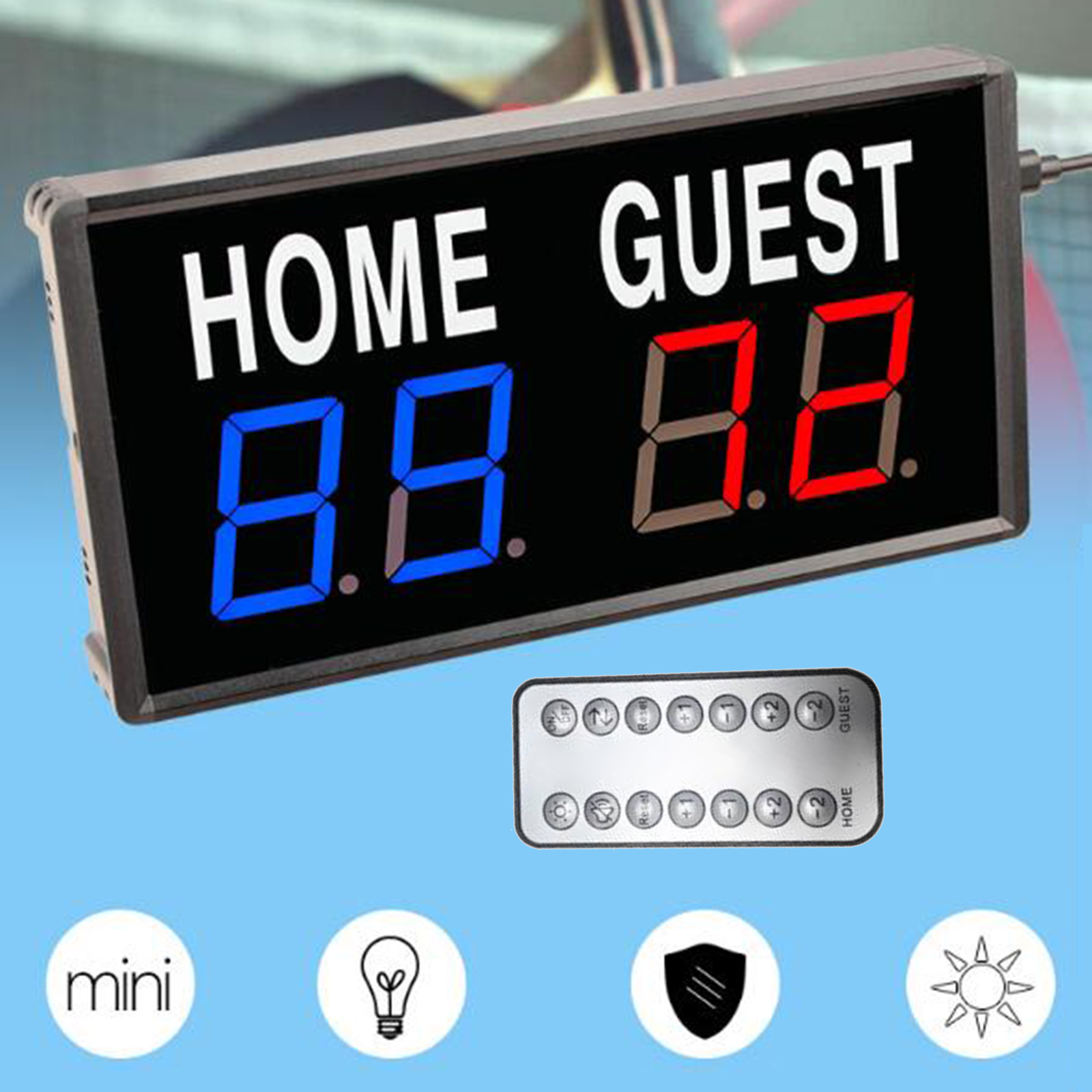 Digital Scoreboard LED Scoring - Badminton Score Counter recension och pris