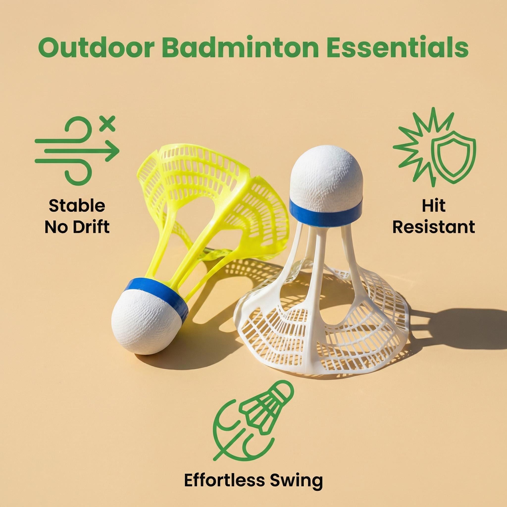 4Pcs/8Pcs, Wind-Resistant Badm - Badminton Nylon Shuttlecock recension och pris