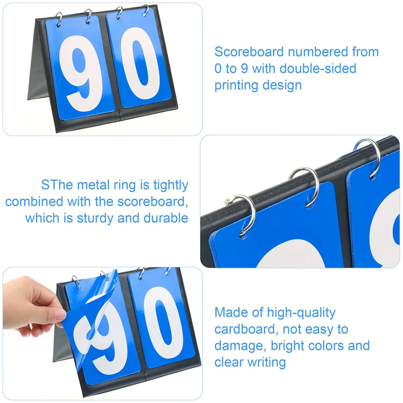 2 Pcs Scoreboard Flipper - 2 D - Badminton Score Counter recension och pris