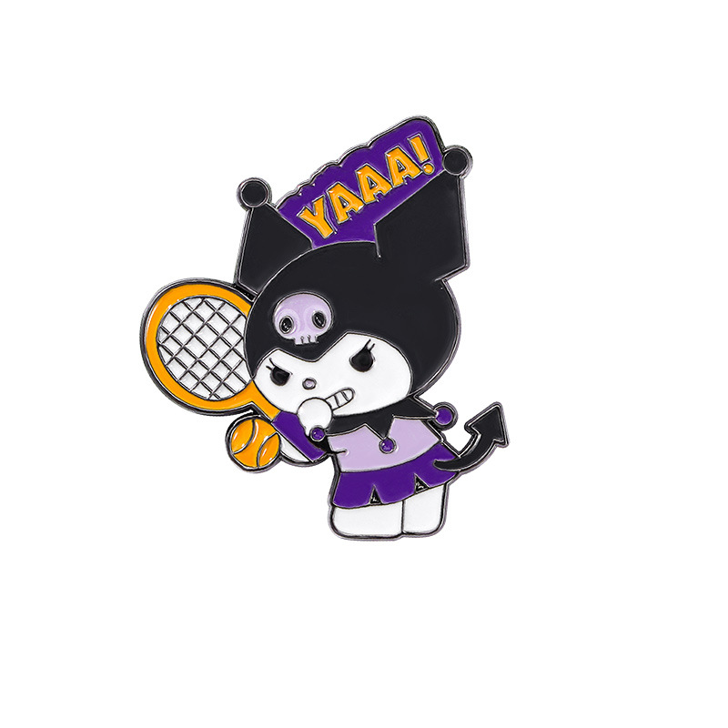Cartoon Sanrio Metal Badge Stu - Badminton Icon recension och pris