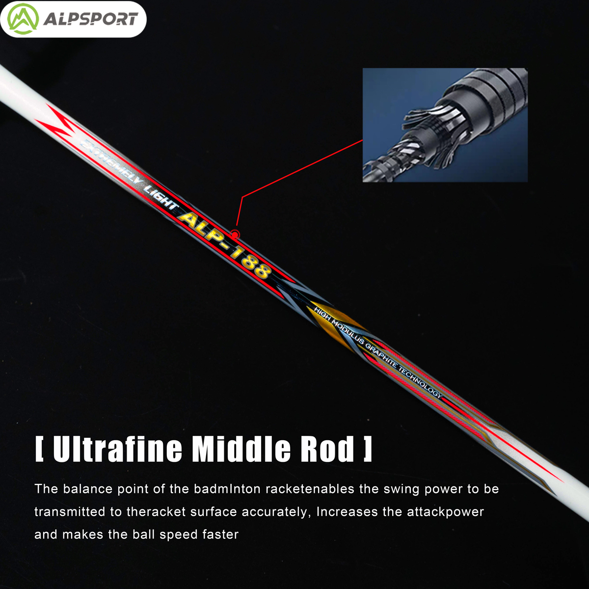 ALPSPORT AIR 10U Ultralight 52 - Badminton Raket recension och pris