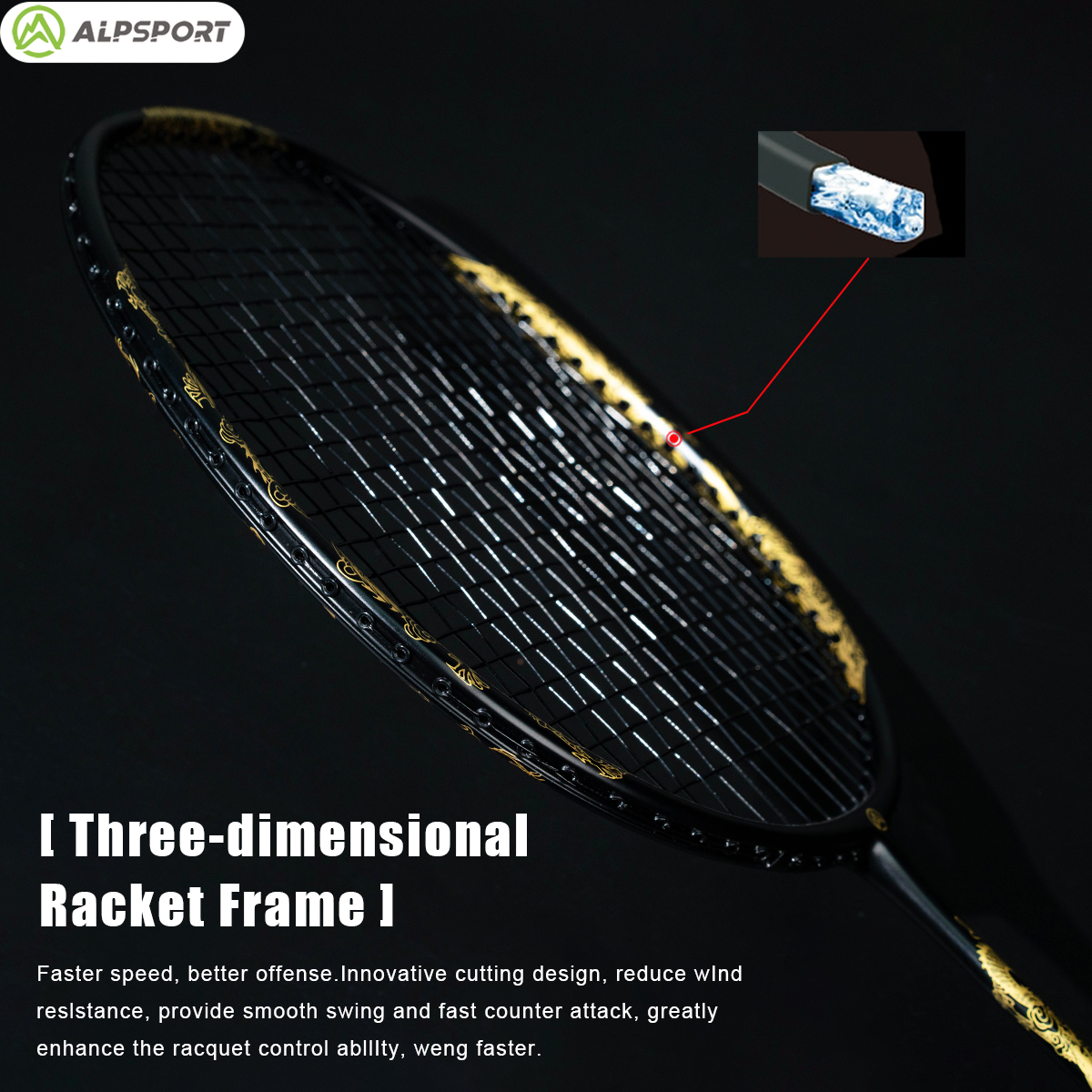 ALP SL Dragon Rush 4U Badminto - Badminton Raket recension och pris