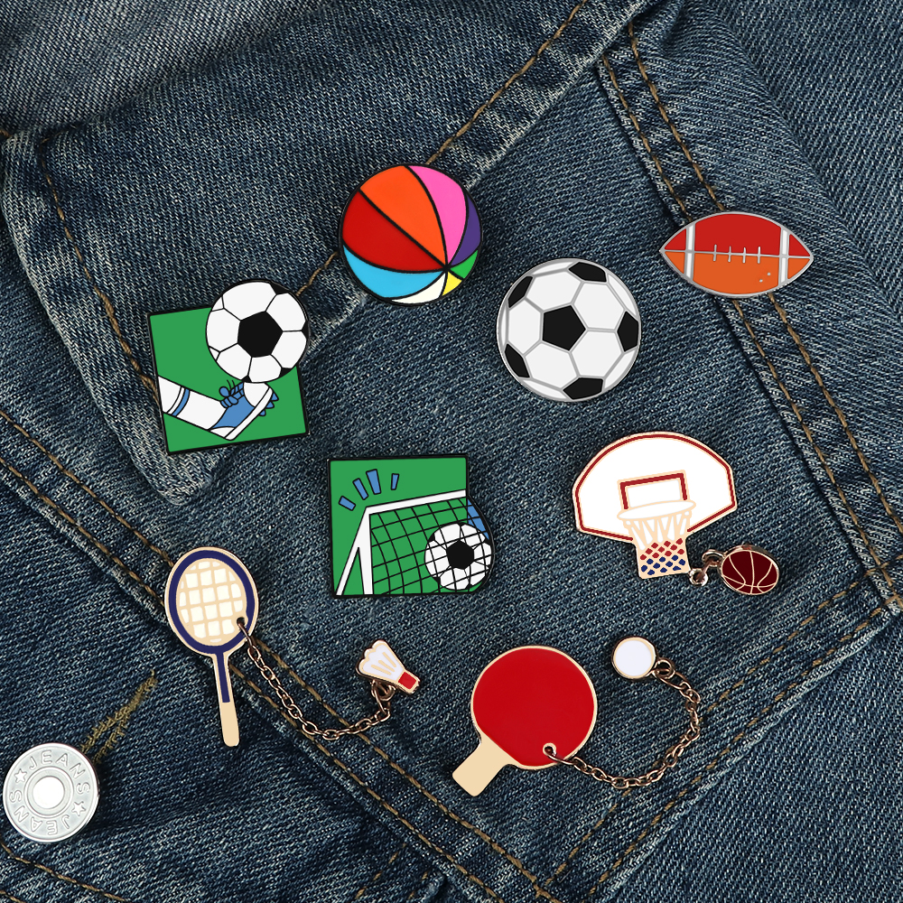 Fashion Sports Ball Lapel Pin  - Badminton Icon recension och pris