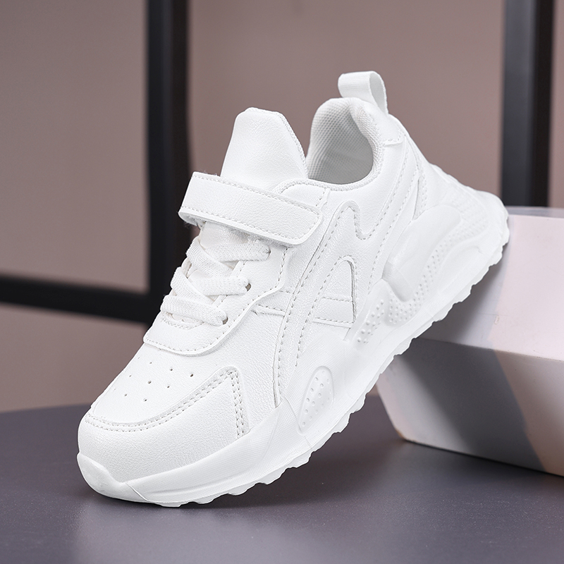 White Children's Leather Casua - Badminton Junior recension och pris