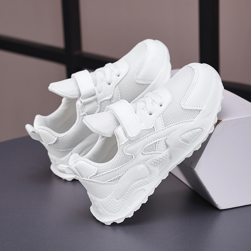 White Children's Leather Casua - Badminton Junior recension och pris